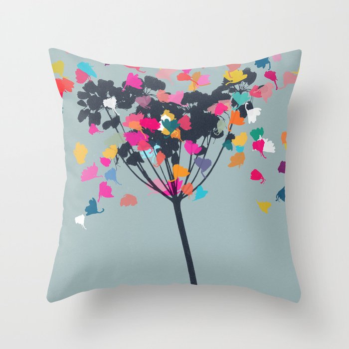 cow parsely 2  Throw Pillow Gallery Image 6