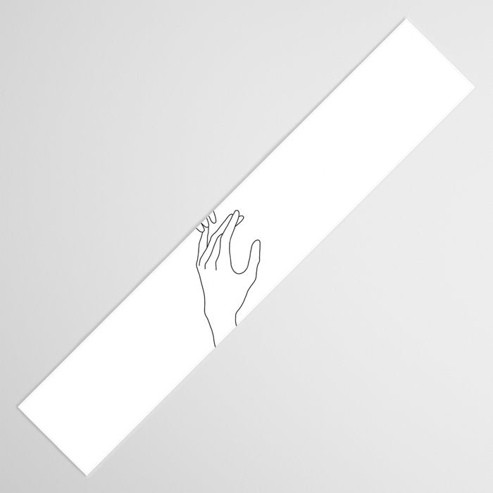 Line Hands 2 Table Runner Gallery Image 3