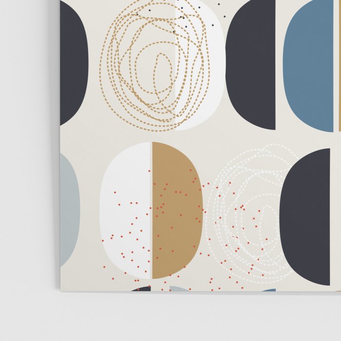 Mid century geometric pattern Poster Gallery Image 3