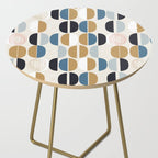 Mid century geometric pattern Side Table Gallery Image 2