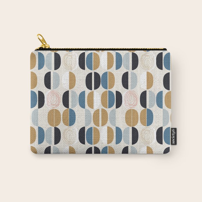 Mid century geometric pattern Carry All Pouch Gallery Image 1