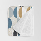 Mid century geometric pattern Throw Blanket Gallery Image 3