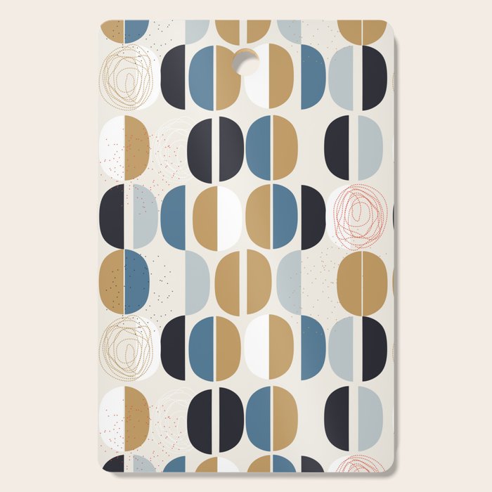 Mid century geometric pattern Cutting Board Gallery Image 1