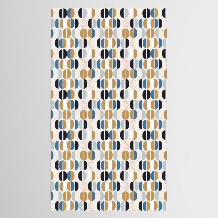 Mid century geometric pattern Tablecloth Gallery Image 2