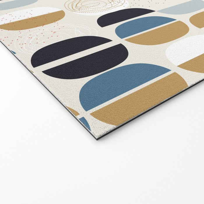 Mid century geometric pattern Welcome Mat Gallery Image 2