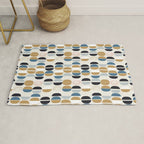 Mid century geometric pattern Rug Gallery Image 1