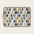 Mid century geometric pattern Laptop Sleeve Gallery Image 1
