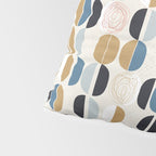 Mid century geometric pattern Pillow Sham Gallery Image 4