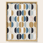 Mid century geometric pattern Serving Tray Gallery Image 1