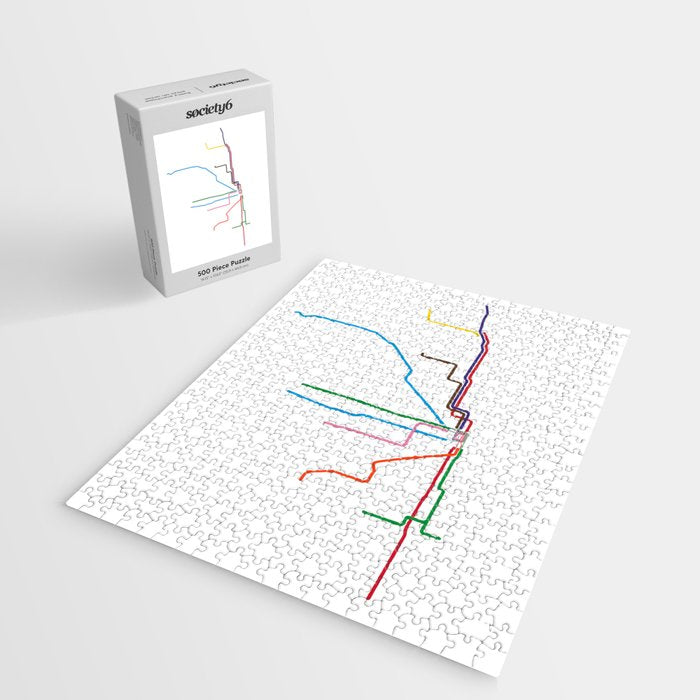Chicago Transit Map Jigsaw Puzzle Gallery Image 2