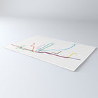 Chicago Transit Map Rug Gallery Image 3