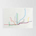 Chicago Transit Map Rug Gallery Image 2