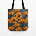 Orange poppies Tote Bag Gallery Image 1