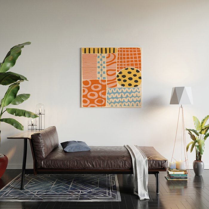 Mid Century Collage | PATTERN 03: The Retro Edition Wood Wall Art Gallery Image 2