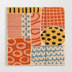 Mid Century Collage | PATTERN 03: The Retro Edition Wood Wall Art Gallery Image 1