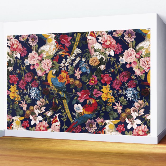 Tropical Birds of the Jungle Wall Mural Gallery Image 2