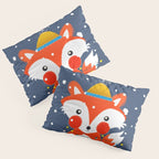 Cute christmas fox in the snow Pillow Sham Gallery Image 3