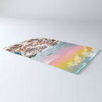 Beach Day, Travel Photography Digital Wall Decor, Tropical Beach Island Collage Rug Gallery Image 3