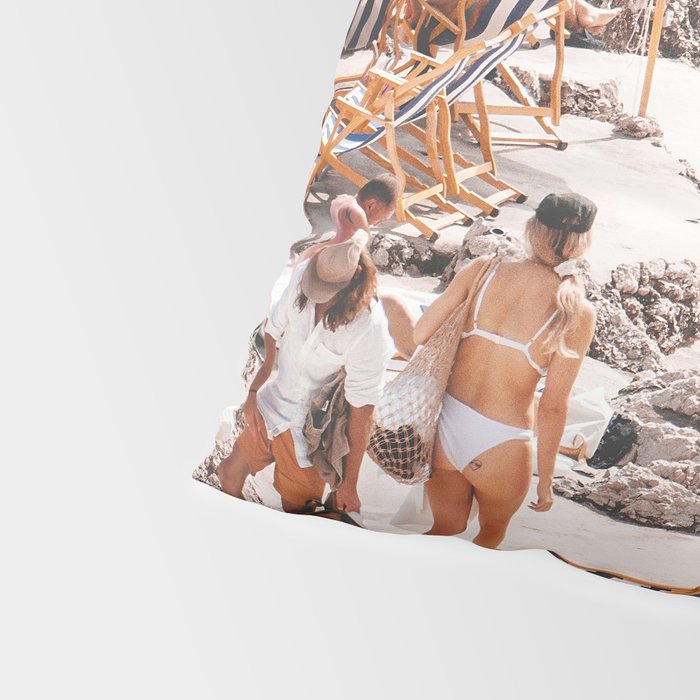 Beach Day, Travel Photography Digital Wall Decor, Tropical Beach Island Collage Pillow Sham Gallery Image 4