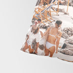 Beach Day, Travel Photography Digital Wall Decor, Tropical Beach Island Collage Pillow Sham Gallery Image 4
