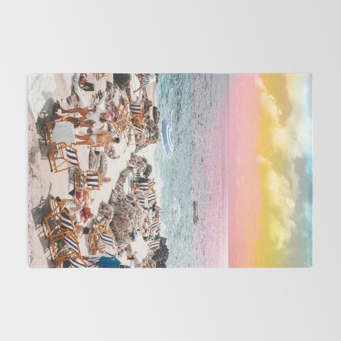 Beach Day, Travel Photography Digital Wall Decor, Tropical Beach Island Collage Rug Gallery Image 2