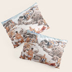 Beach Day, Travel Photography Digital Wall Decor, Tropical Beach Island Collage Pillow Sham Gallery Image 3