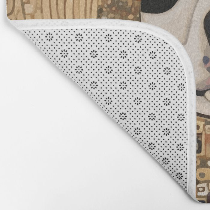 Klimt Dog with Beautiful Geometric Hoody Bath Mat Gallery Image 2