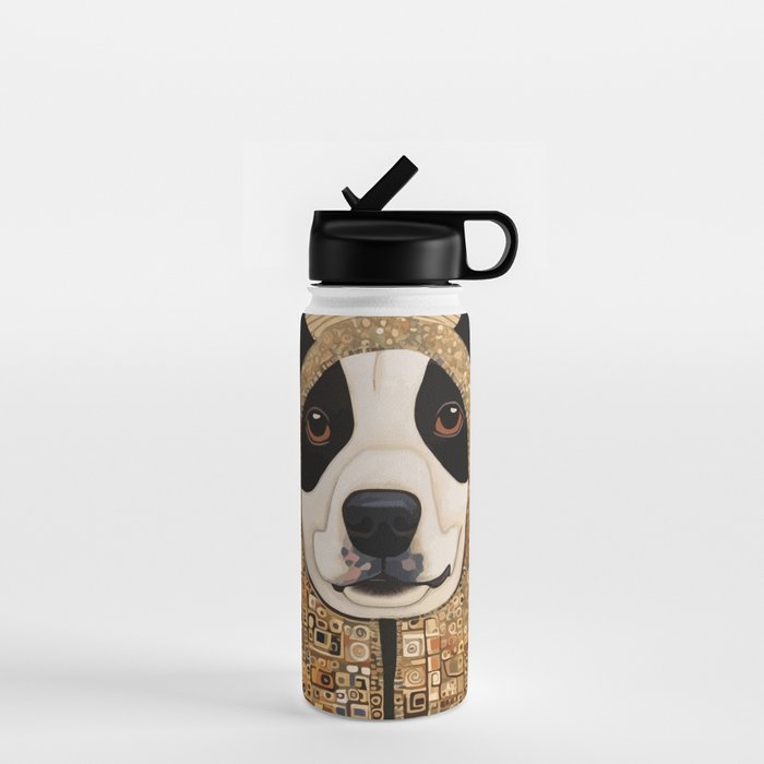 Klimt Dog with Beautiful Geometric Hoody Water Bottle Gallery Image 1