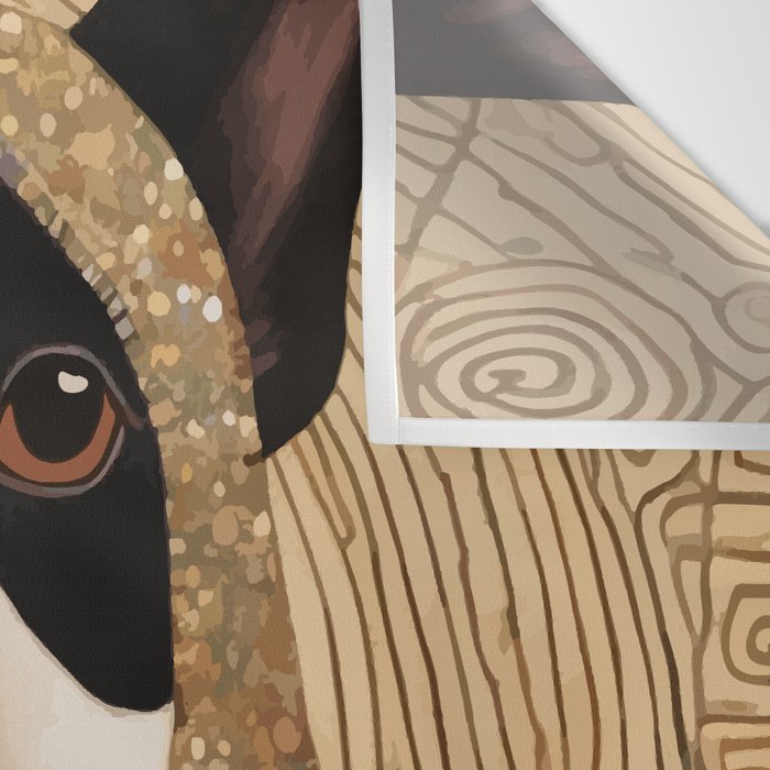 Klimt Dog with Beautiful Geometric Hoody Wall Tapestry Gallery Image 3