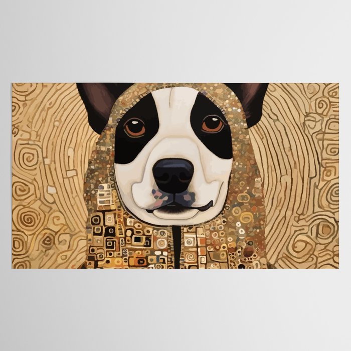 Klimt Dog with Beautiful Geometric Hoody Tablecloth Gallery Image 2
