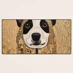 Klimt Dog with Beautiful Geometric Hoody Desk Mat Gallery Image 3