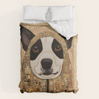 Klimt Dog with Beautiful Geometric Hoody Duvet Cover Gallery Image 6