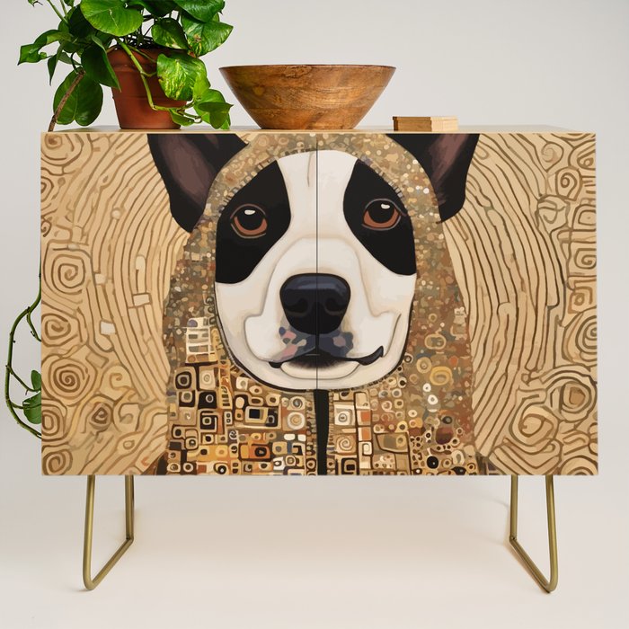Klimt Dog with Beautiful Geometric Hoody Credenza Gallery Image 1