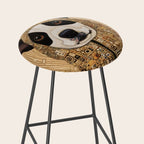 Klimt Dog with Beautiful Geometric Hoody Stool Gallery Image 2