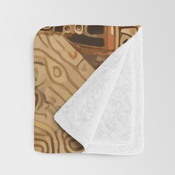 Klimt Dog with Beautiful Geometric Hoody Throw Blanket Gallery Image 3