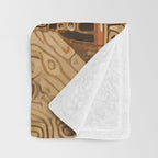 Klimt Dog with Beautiful Geometric Hoody Throw Blanket Gallery Image 3