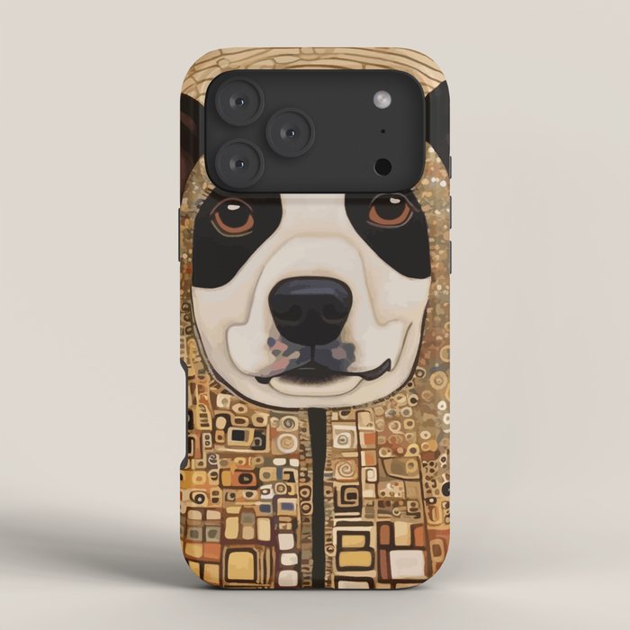 Klimt Dog with Beautiful Geometric Hoody iPhone Case Gallery Image 4