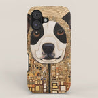 Klimt Dog with Beautiful Geometric Hoody iPhone Case Gallery Image 1