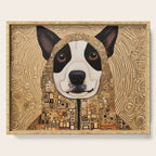 Klimt Dog with Beautiful Geometric Hoody Serving Tray Gallery Image 1