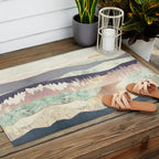 Golden Spring Reflection-Horizontal Muted Outdoor Rug Gallery Image 2
