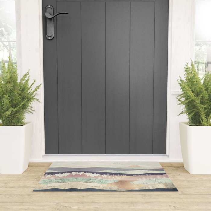 Golden Spring Reflection-Horizontal Muted Welcome Mat Gallery Image 3