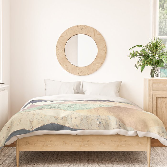 Golden Spring Reflection-Horizontal Muted Duvet Cover Gallery Image 3