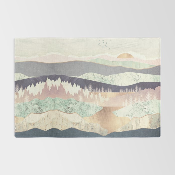 Golden Spring Reflection-Horizontal Muted Rug Gallery Image 2