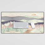 Golden Spring Reflection-Horizontal Muted Desk Mat Gallery Image 1