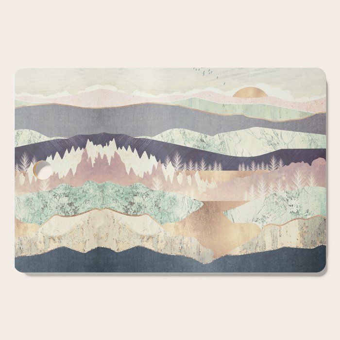 Golden Spring Reflection-Horizontal Muted Cutting Board Gallery Image 1