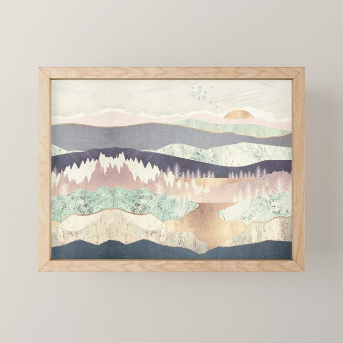 Golden Spring Reflection-Horizontal Muted Mini Art Print Gallery Image 1