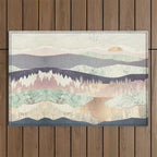 Golden Spring Reflection-Horizontal Muted Outdoor Rug Gallery Image 1