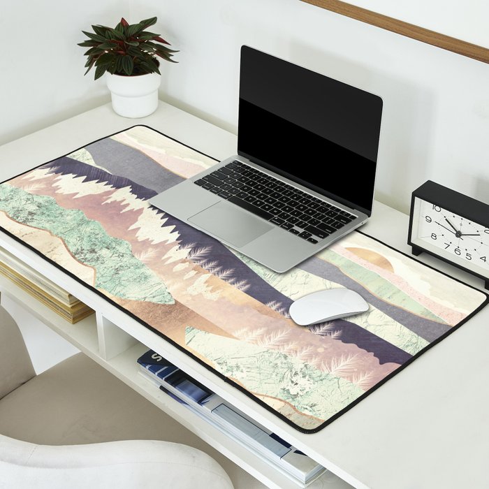 Golden Spring Reflection-Horizontal Muted Desk Mat Gallery Image 2