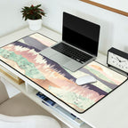 Golden Spring Reflection-Horizontal Muted Desk Mat Gallery Image 2