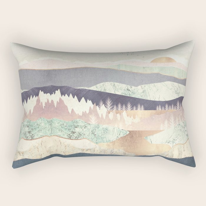 Golden Spring Reflection-Horizontal Muted Rectangular Pillow Gallery Image 1
